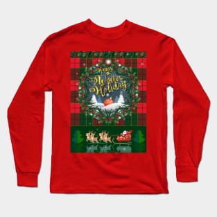 Happy Winter Holiday Christmas & Happy New Year Long Sleeve T-Shirt